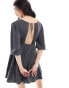 Фото #8 товара IIsla & Bird tiered mini summer dress in charcoal