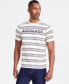 ფოტო #1 პროდუქტის Men's Stripe Logo Graphic T-Shirt