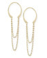ფოტო #1 პროდუქტის Horseshoe Chain Drop Earrings Set in 14k Gold