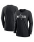 ფოტო #2 პროდუქტის Women's Black Chicago White Sox Authentic Collection Legend Performance Long Sleeve T-shirt