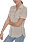 ფოტო #6 პროდუქტის Women's Rolled-Sleeve Button-Up Shirt