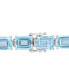 ფოტო #3 პროდუქტის Blue Topaz (59-3/4 ct.t.w.) Tennis Bracelet in Sterling Silver