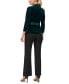 Women's Belted Velvet Shawl-Lapel Blazer