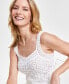 Women's Square-Neck Crochet Tank Top, Created for Macy's