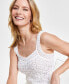 ფოტო #4 პროდუქტის Women's Square-Neck Crochet Tank Top, Created for Macy's