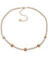 ფოტო #1 პროდუქტის Gold-Tone Crystal Tennis Collar Necklace, 16" + 3" extender