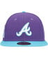 Фото #5 товара Men's Purple Atlanta Braves Vice 59FIFTY Fitted Hat