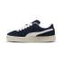 Puma Suede XL Hairy 39724101 Mens Blue Suede Lifestyle Sneakers Shoes