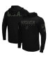 ფოტო #1 პროდუქტის Men's Black Wisconsin Badgers OHT Military-Inspired Appreciation Hoodie Long Sleeve T-shirt