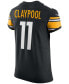 ფოტო #2 პროდუქტის Men's Chase Claypool Black Pittsburgh Steelers Vapor Elite Player Jersey