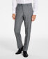 Фото #2 товара Men's Slim-Fit Black/White Plaid Suit Pants, Created for Macy's