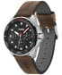 ფოტო #2 პროდუქტის HUGO Men's Fresh Brown Genuine Leather Strap Watch, 44mm