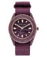 Фото #1 товара Часы и аксессуары Anne Klein Женские кварцевые трех стрелочные Фиолетовые океанские наручные пластиковые часы, 38.5 мм