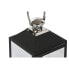 Фото #4 товара Фонарь Home ESPRIT Чёрный Серебристый Стеклянный Сталь 18 x 18 x 41 cm (2 Предметы)