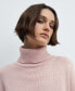 ფოტო #3 პროდუქტის Women's Turtleneck Knitted Sweater