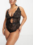 Фото #7 товара ASOS DESIGN Curve Sienna lace soft body in black