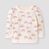 Фото #1 товара Grayson Mini Toddler Girls' Adaptive Rainbow Pullover Sweatshirt - Cream 5T