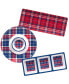 Фото #1 товара Certified Internationa Patriotic Plaid Melamine Hostess, Set 3 Piece