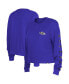 Women's Purple Baltimore Ravens Thermal Crop Long Sleeve T-shirt Фиолетовый, XS - фото #1