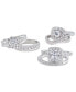 ფოტო #19 პროდუქტის Diamond Halo Bridal Set (3 ct. t.w.) in 14k White or Yellow Gold