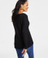 Фото #2 товара Women's Cowlneck Tunic Top, Created for Macy's