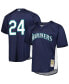 ფოტო #2 პროდუქტის Men's Ken Griffey Jr. Navy Seattle Mariners Cooperstown Collection Mesh Batting Practice Jersey