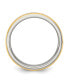 ფოტო #3 პროდუქტის Stainless Steel Yellow IP-plated Lord's Prayer 8mm Band Ring