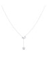 Фото #4 товара LuvMyJewelry shooting Star Moon Crescent Design Sterling Silver Diamond Women Necklace