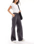 Stradivarius tailored pull on trouser in grey M - фото #6