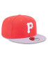 Men's Red, Purple Pittsburgh Pirates Spring Basic Two-Tone 9FIFTY Snapback Hat