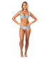 Women's Ruffled Strap Blue Bikini Set