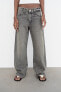 Trf relaxed fit mid-rise jeans