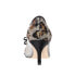 Nina Bianca Leopard Pointed Toe Evening Pumps Womens Brown, Silver Dress Casual