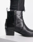 Public Desire Sheriff western ankle boots with metal hardware in black