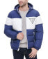 ფოტო #3 პროდუქტის Men's Colorblock Hooded Puffer Jacket