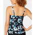 Фото #2 товара Island Escape 267229 Women's Veronique Palisades Tankini Top Swimwear Size 6