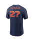 Фото #2 товара Men's Jose Altuve Navy Houston Astros 2022 City Connect Name and Number T-shirt