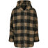 URBAN CLASSICS Hooded Oversized Check Sherpa jacket