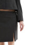 Фото #4 товара Mango tailored zip side skirt in grey