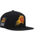 ფოტო #1 პროდუქტის Men's Black Phoenix Suns Side Core 2.0 Snapback Hat