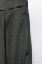 Фото #9 товара Зауженные брюки с подвернутыми манжетами ZARA