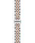 ფოტო #7 პროდუქტის Women's Swiss Automatic Le Locle Diamond-Accent Two-Tone Stainless Steel Bracelet Watch 29mm