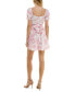 Juniors' Floral-Print Tiered Fit & Flare Dress