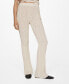 ფოტო #1 პროდუქტის Women's Ribbed Flared Trousers