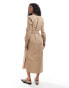 Фото #4 товара Polo Ralph Lauren shirt dress with logo in tan