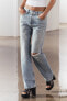 Zw collection relaxed fit straight-leg mid-rise jeans