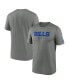 Фото #1 товара Men's Heather Gray Buffalo Bills Sideline Legend Performance T-shirt