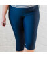 ფოტო #1 პროდუქტის Women's Plus Size Capri Swim Leggings