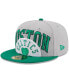 Фото #1 товара Men's Gray, Kelly Green Boston Celtics Tip-Off Two-Tone 59FIFTY Fitted Hat