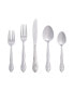 Фото #1 товара Riverridge Rose 46 Piece Monogrammed Flatware Set - A, Service for 8